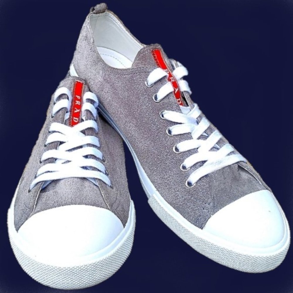 Prada Men's 4E2550 OQ4 F073E Suede Sneaker